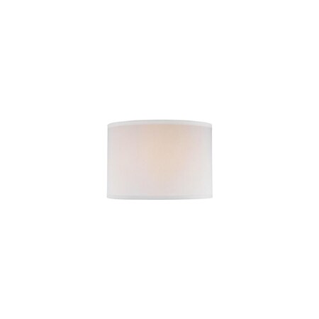 Lite Source Off White Drum Shade - 14In.Tx14In.Bx10In.H CH1152-14OFF/WH